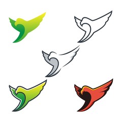 flying eagle design vector bundle