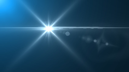 Lens Flare light over Black Background. Easy to add overlay or screen filter over Photos