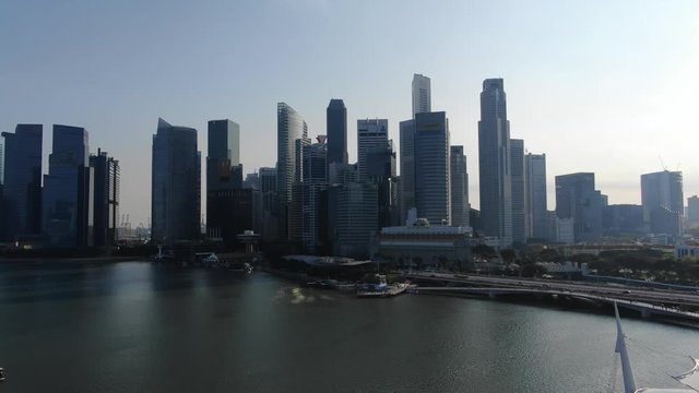 Singapore Central Business District Skyline Cinematic