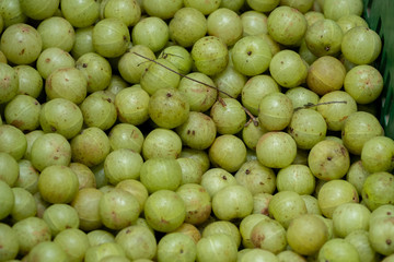 Fresh and raw Emblicas.