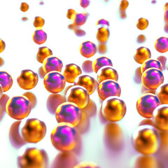 Elegant minimal background. 3d illustration, 3d rendering.