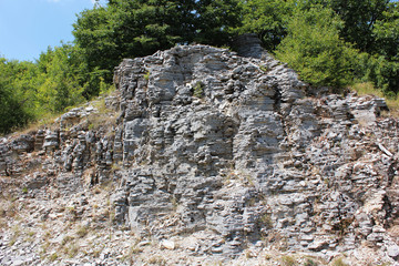 Stone forest natural rock formation Monodendri Zagori Greece