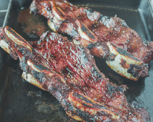 carne asada a la parrilla tradicional de Argentina