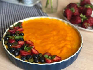 homemade pie with fresh berries