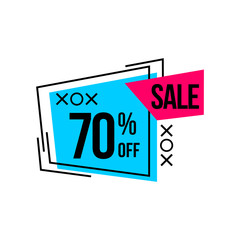 Mega sale special offer. Sale banner template design.