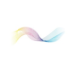 Wave line vector icon