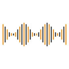 Sound wave  illustration vector icon