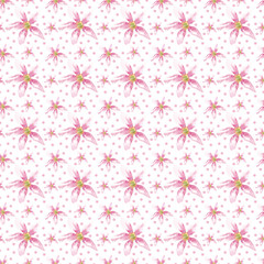 Seamless pattern with delicate  flowers. Use for wedding invitations, invitations, menus, birthdays.