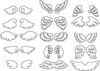 Cute Angel wings set