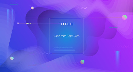 Abstract dynamic motion of liquid or fluid shape, pattern composition. Colorful gradient background. Vector modern graphic, minimal design elements for backdrop, poster, wallpaper, flyer, layout