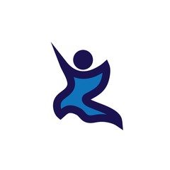 Creative People Care Concept Logo Design Template