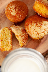 Homemade oat cookies for snack close up