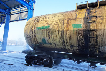 railway oil tank, oil transportation