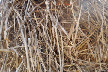 background of straw