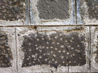 Closeup shot of stone wall