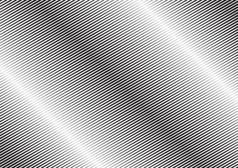 Abstract background with lines of variable thickness. Monochrome line pattern.  Vector modern pop art texture for poster, banner, sites, business cards, cover, postcard, design, labels, stickers.