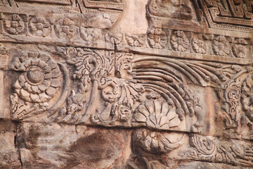 ancient relief on the wall