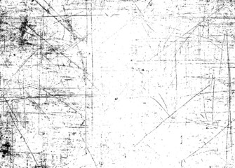 Scratched Grunge Urban Background Texture Vector. Dust Overlay Distress Grainy Grungy Effect. Distressed Backdrop Vector Illustration. Isolated Black on White Background. EPS 10.