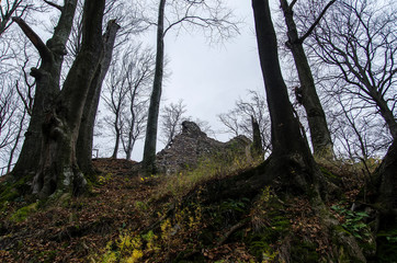 ruiny zamku strażnicy Słowacja