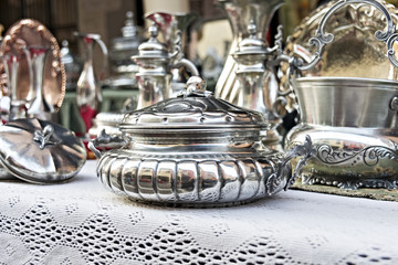 oggetti da tavola in argento mercatino antiquariato
