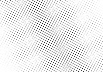 Abstract halftone dotted background. Monochrome futuristic grunge pattern, stars.  Vector modern optical pop art texture for posters, site, postcard, cover, labels, vintage sticker, mock-up layout.