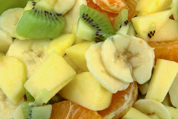 fresh fruit salad in a dish
