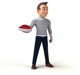 Fun 3D cartoon casual character