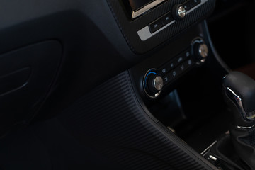Obraz na płótnie Canvas Car interior details of car luxury.