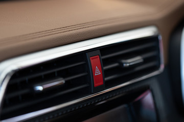 Fototapeta na wymiar Car interior details of car luxury.