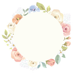 バラのフレームイラスト