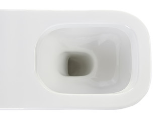 White ceramic toilet isolated