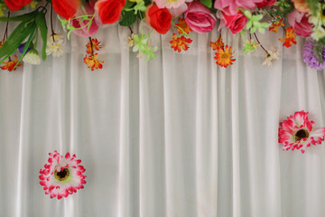 Flowers for wedding or background for wedding scene.