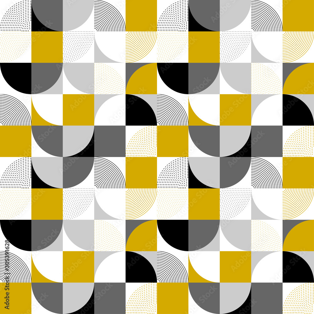 Poster abstract background of different geometric shapes. abstract background in modern simple flat design.