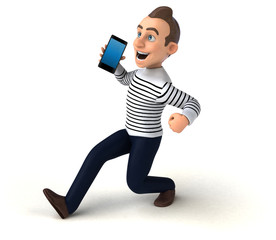 Fun 3D cartoon casual character