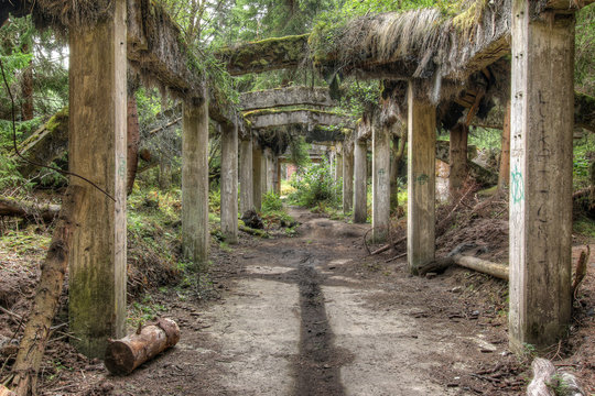 Ruins of the former the tin mine Rolava - Sauersack