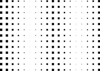 Abstract halftone dotted background. Monochrome pattern with square.  Vector modern pop art texture for posters, sites, cover, business cards, postcards, grunge art, labels layout, stickers.