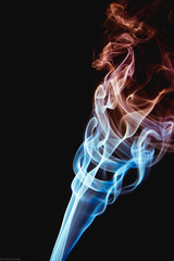 Obraz premium smoke figures illuminated