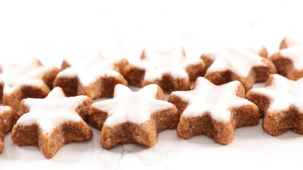 gingerbread cookie star shape for christmas