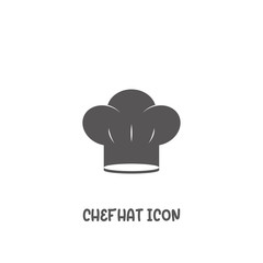 Chef hat icon simple flat style vector illustration.
