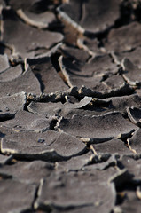 Dry cracked ground texture image.  Interesting appearance of soil texture.