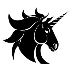 Unicorn head symbol