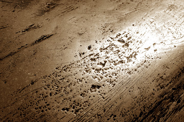 Metal rough surface in brown tone.