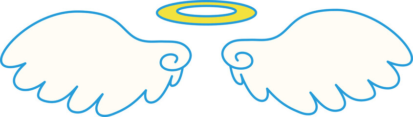 Cute Pop Angel wings with angel ring