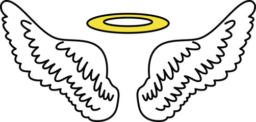 Cute Angel wings with angel ring