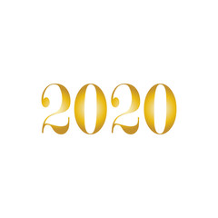 Happy new year 2020 icon logo vector in trendy design
