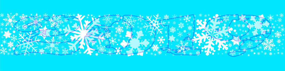 Snowflake Winter Banner 2019