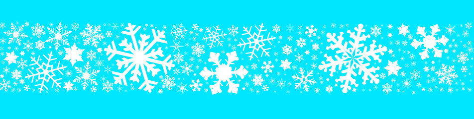 Fototapeta na wymiar Snowflake Winter Banner