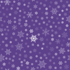 Seamless christmas pattern with snowflakes. Vector stock illustration.