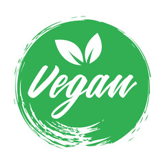 vegan logo icônes végétalien. Bio, écologie, logos et icône biologiques, étiquettes, étiquettes. Icône de la feuille verte sur fond blanc