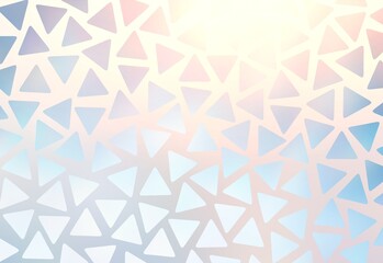 Mirror triangles shimmer mosaic. Brilliance geometric pattern. Shiny decorative wall. Wonderful iridescent background.